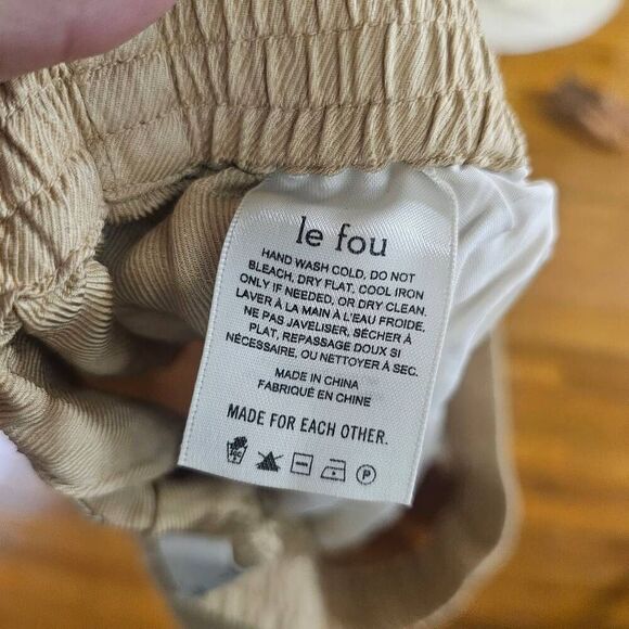 Le Fou Wilfred Aritzia Womens Linen Blend Bermuda Short Size 6 - Picture 8 of 9